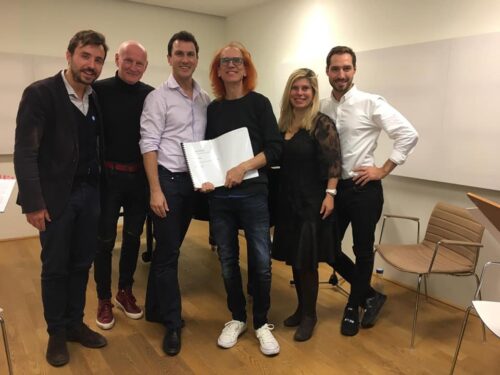 Arno Raunig mit dem Tiroler Komponisten Norbert Zehm